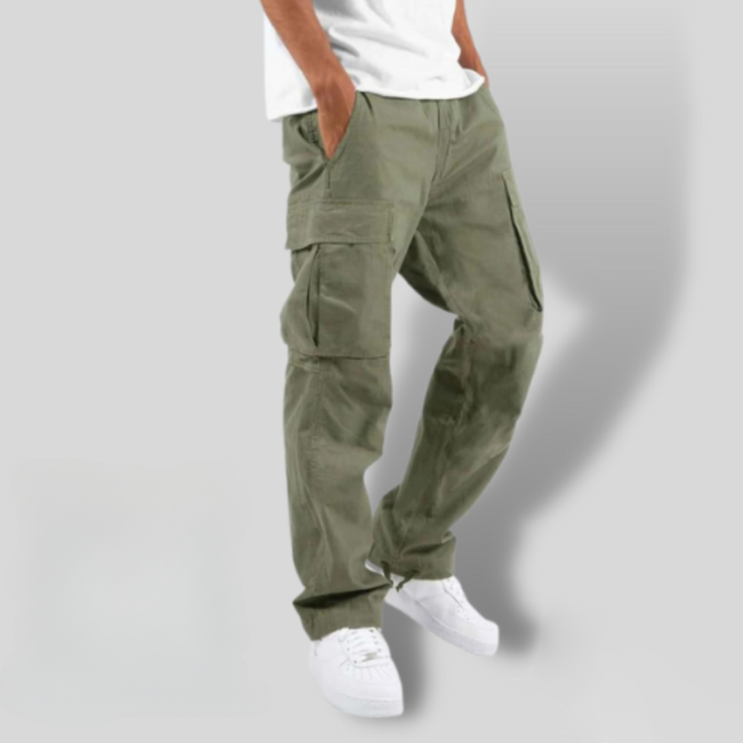 Men’s Relaxed Fit Utility Cargo Pants | Multi-Pocket