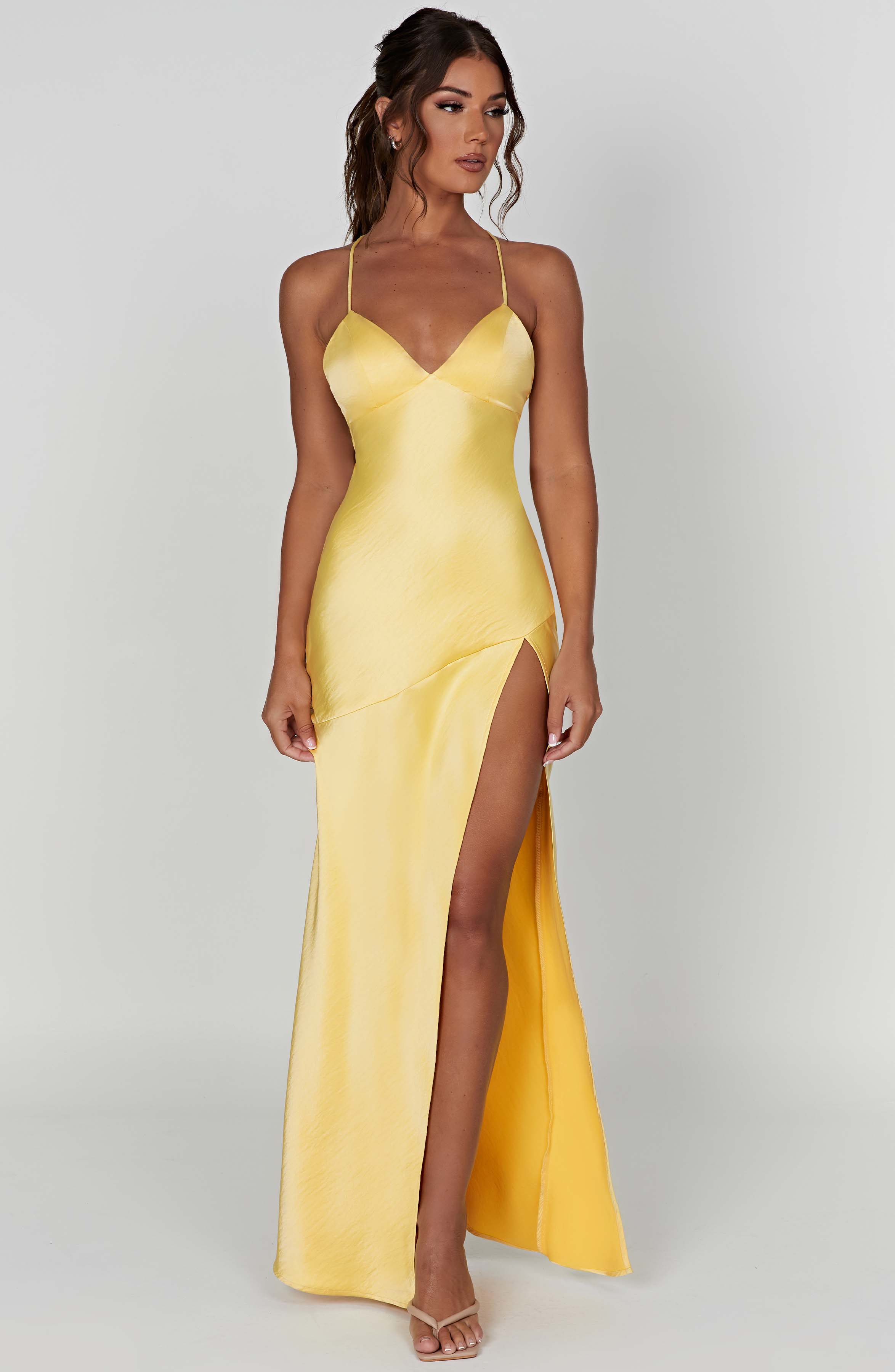Macarena Maxi Dress - Lemon