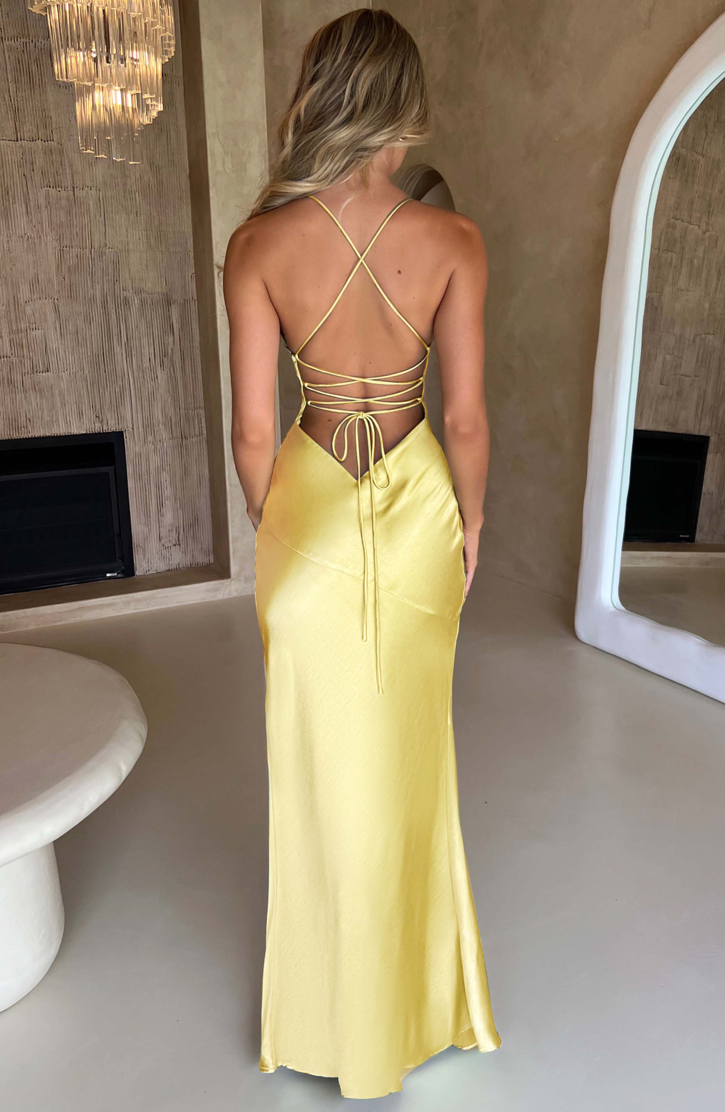 Macarena Maxi Dress - Lemon