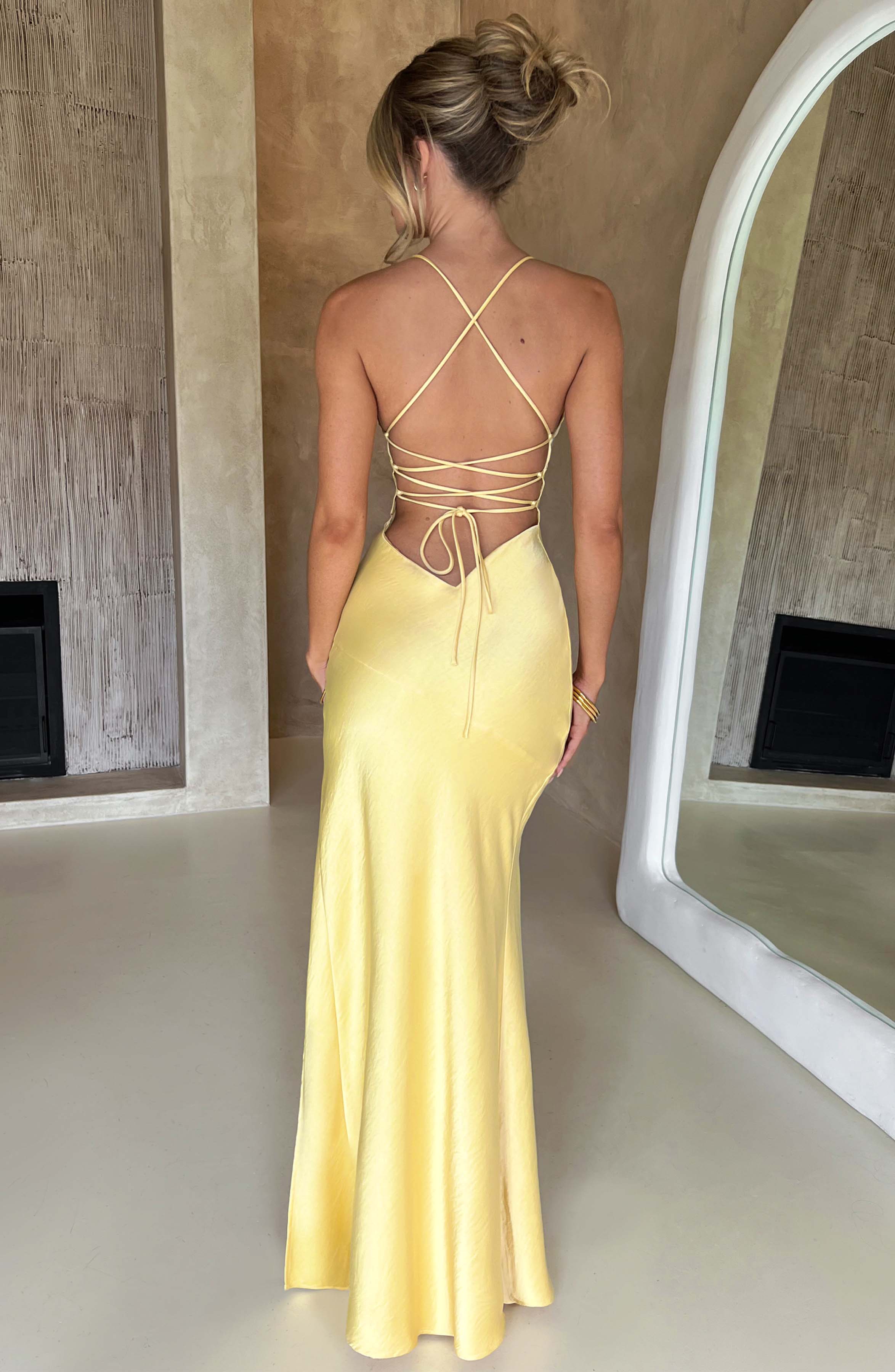 Macarena Maxi Dress - Lemon