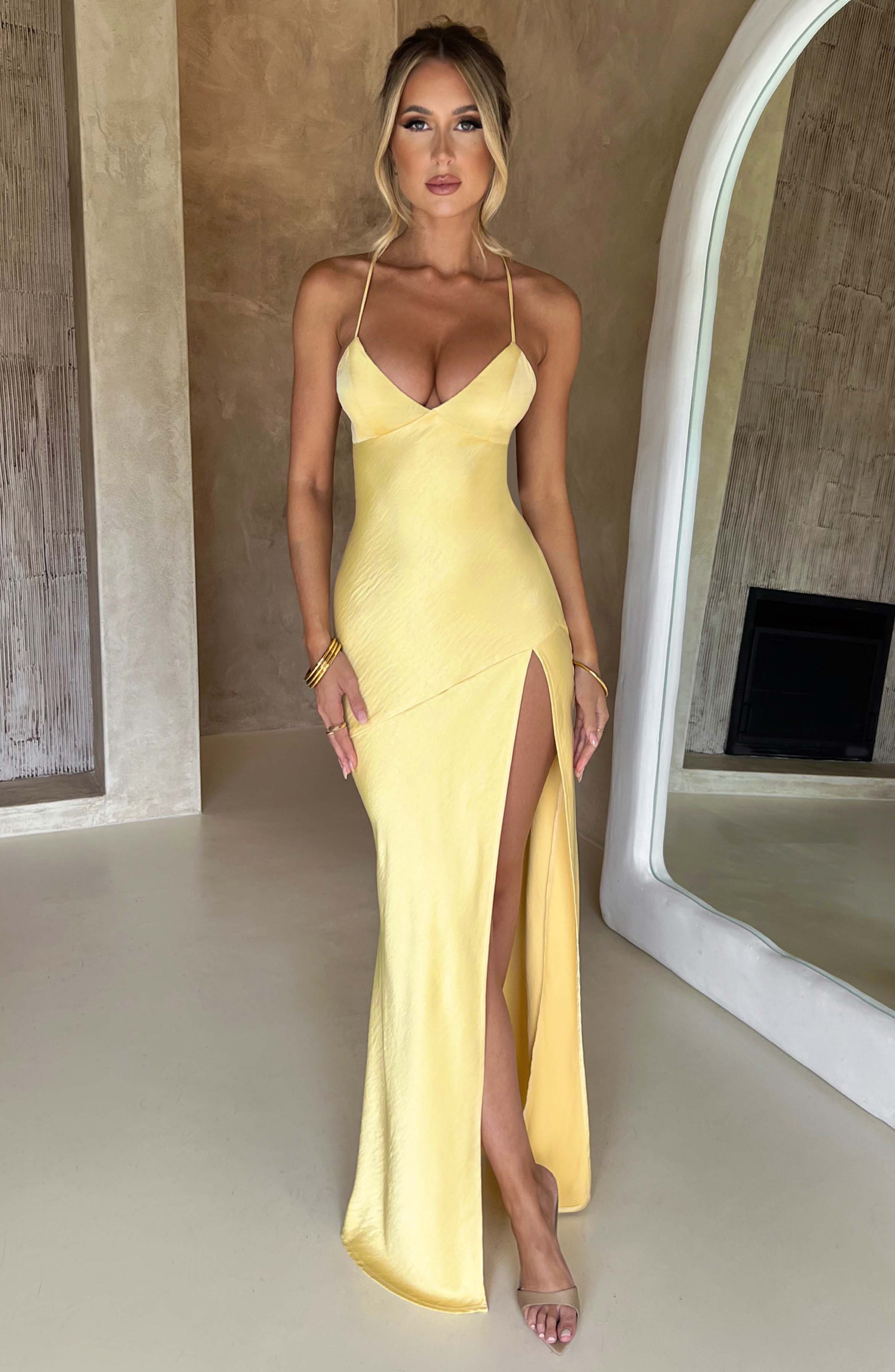 Macarena Maxi Dress - Lemon