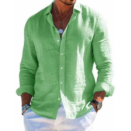 Men's Casual Long Sleeve Summer Shirt