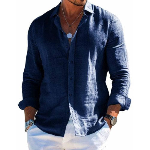 Men's Casual Long Sleeve Summer Shirt