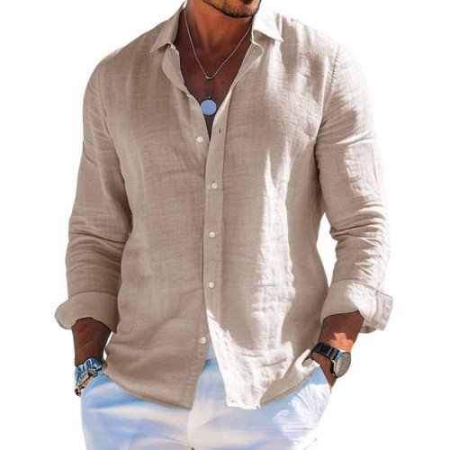 Men's Casual Long Sleeve Summer Shirt