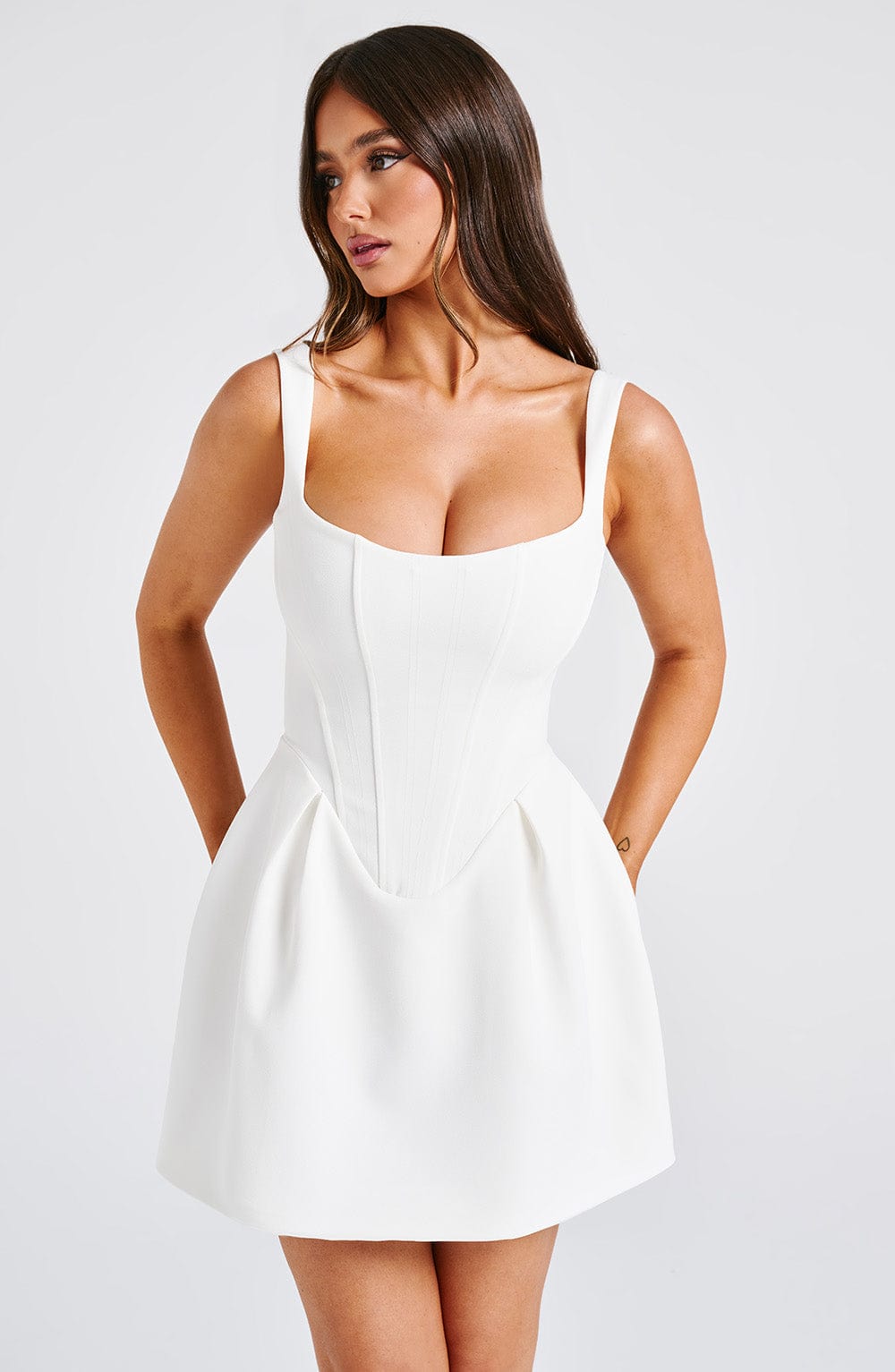 Celia Mini Dress - Ivory
