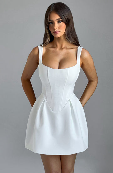 Celia Mini Dress - Ivory