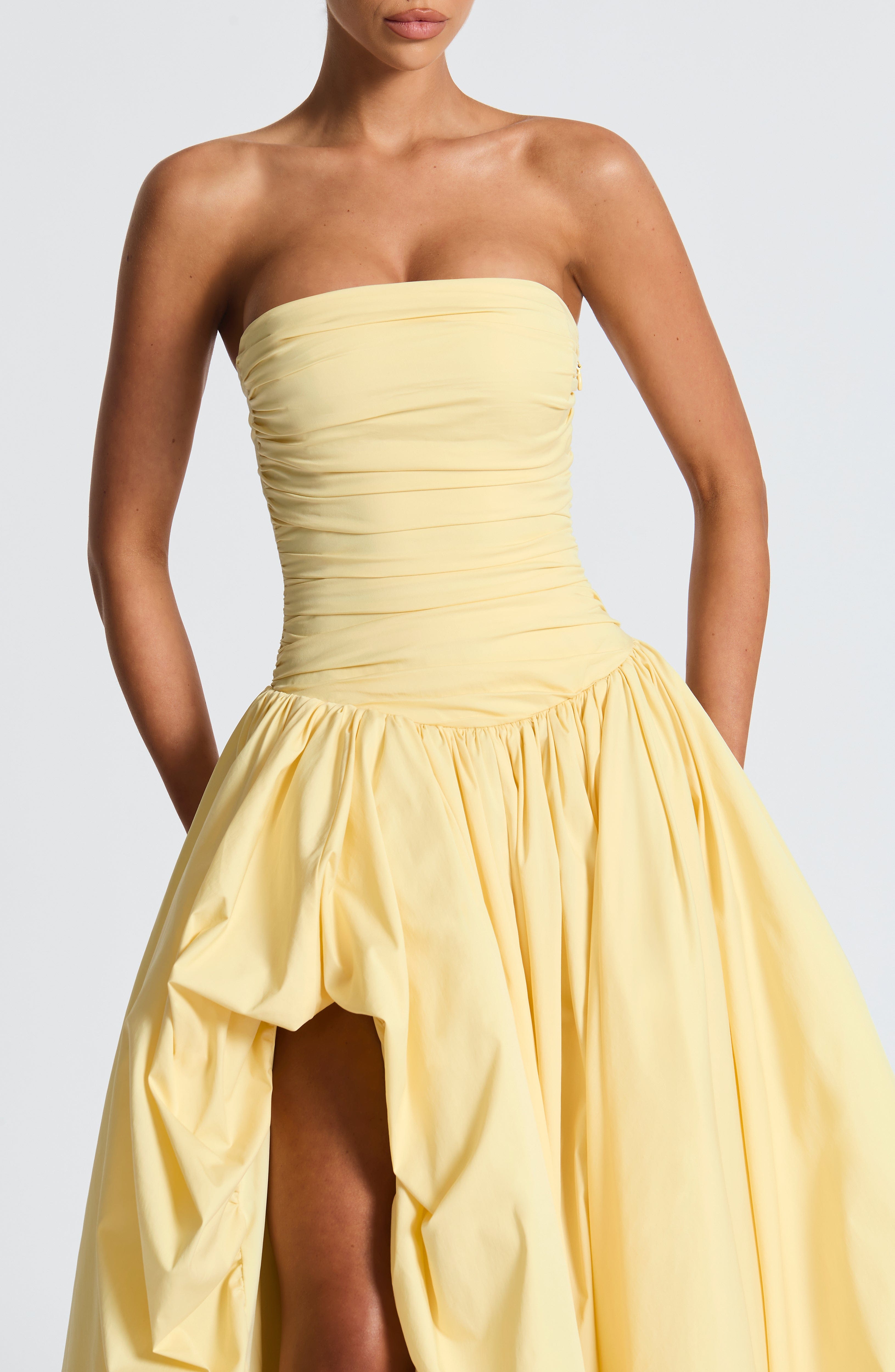 Florencia Maxi Dress-Lemon