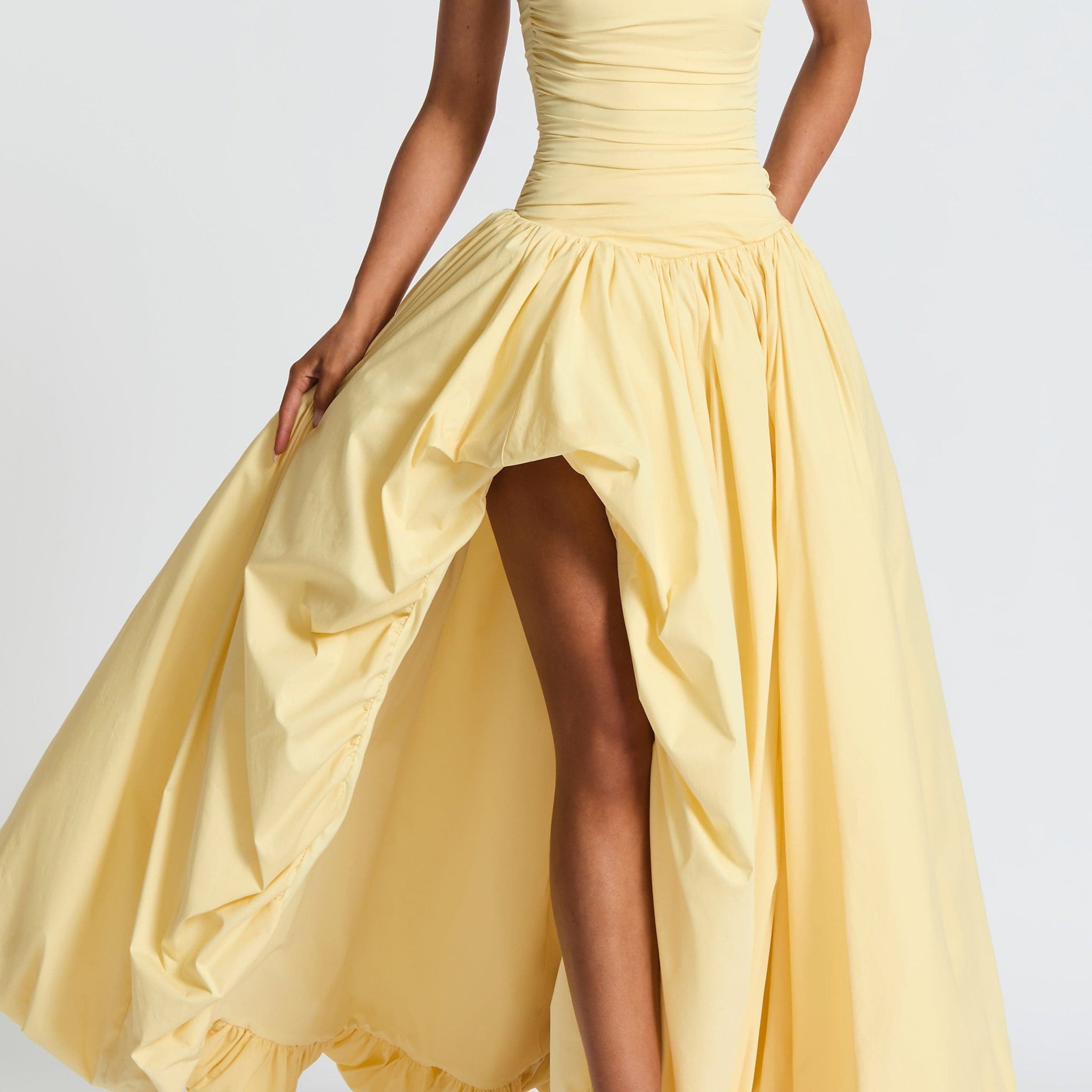 Valencia Maxi Dress - Lemon