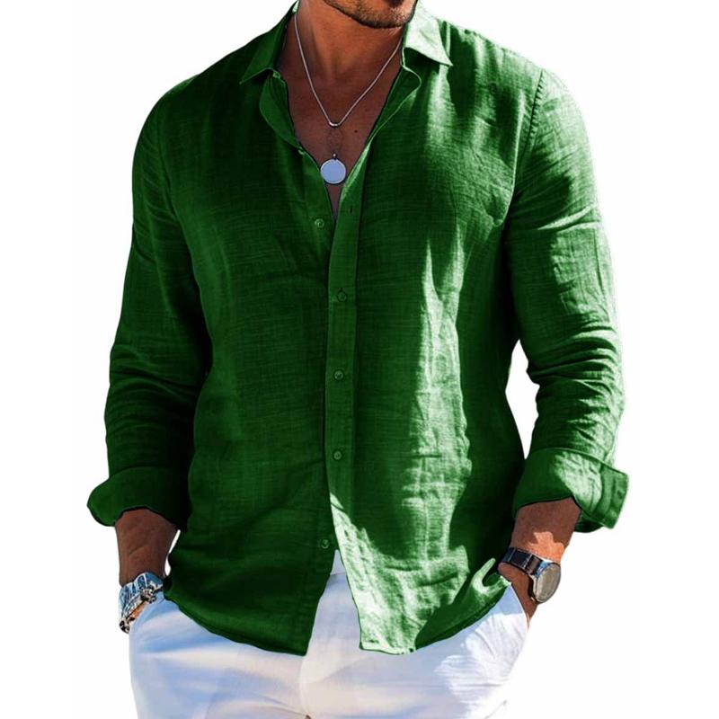 Men's Casual Long Sleeve Summer Shirt