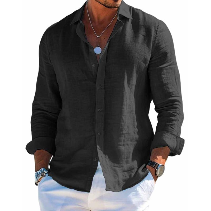 Men's Casual Long Sleeve Summer Shirt