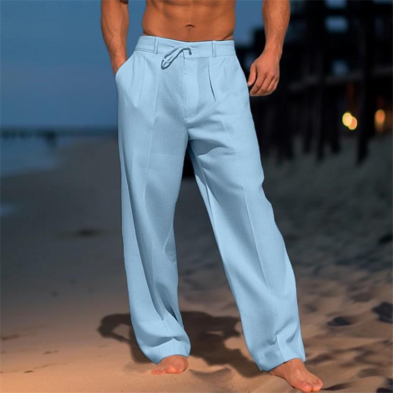 Men's Loose Fit Beach Pants | with Drawstring