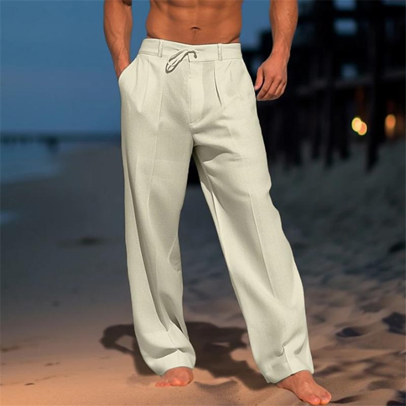 Men's Loose Fit Beach Pants | with Drawstring