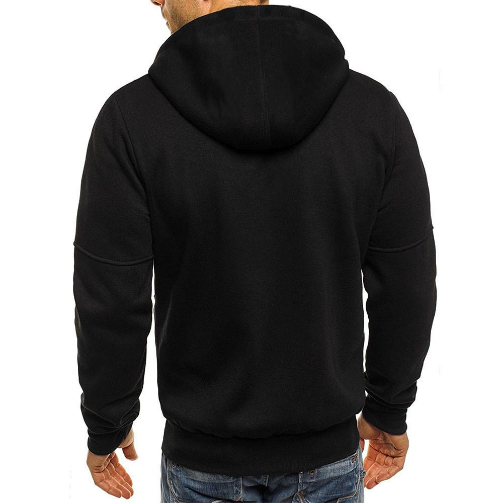 Men's Slim Fit Full Zip-Up Hoodie | Casual