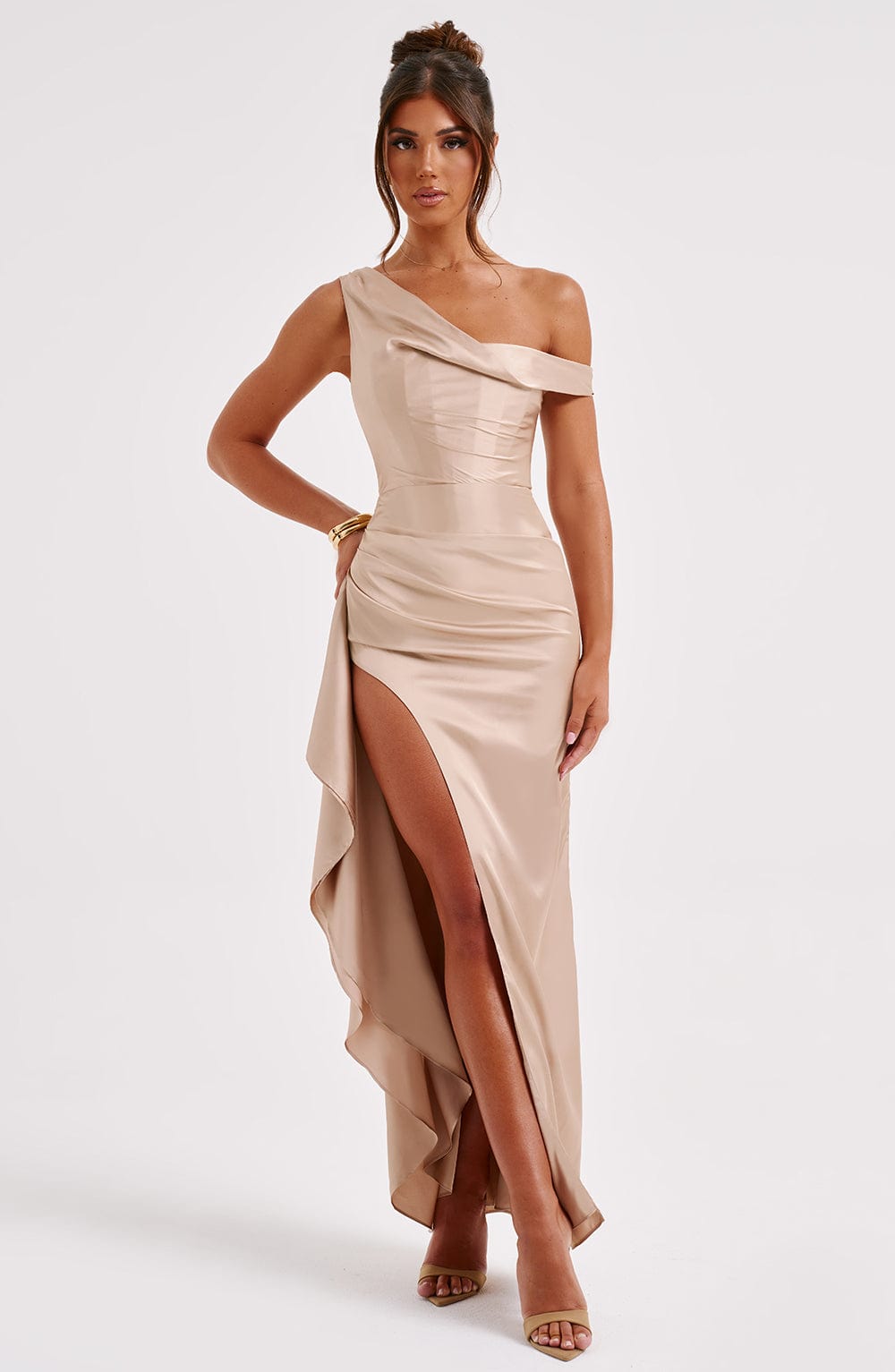 María Paula Maxi Dress-Champagne