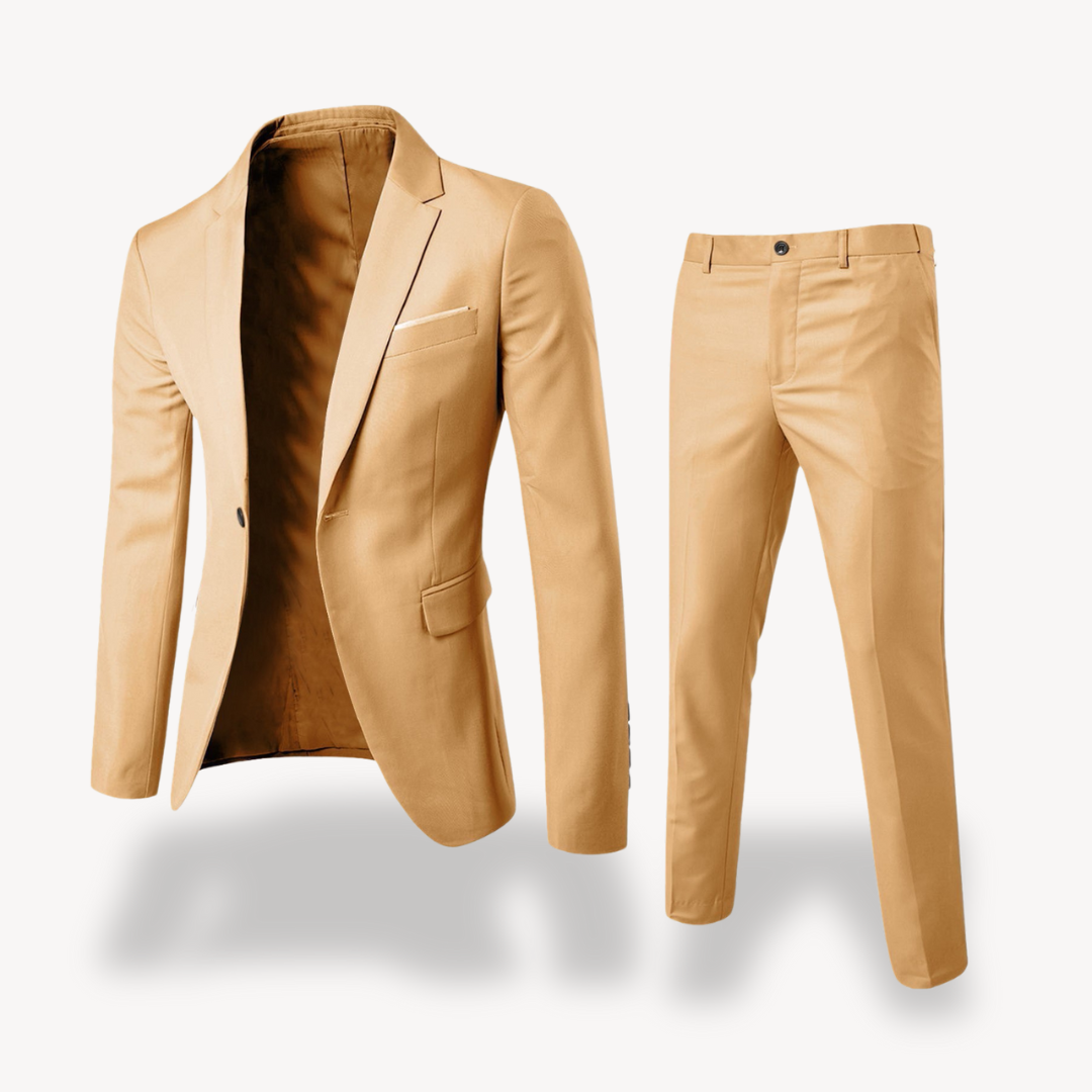 Men's Business Casual Slim Fit 2-Piece Suit | Blazer and Trousers