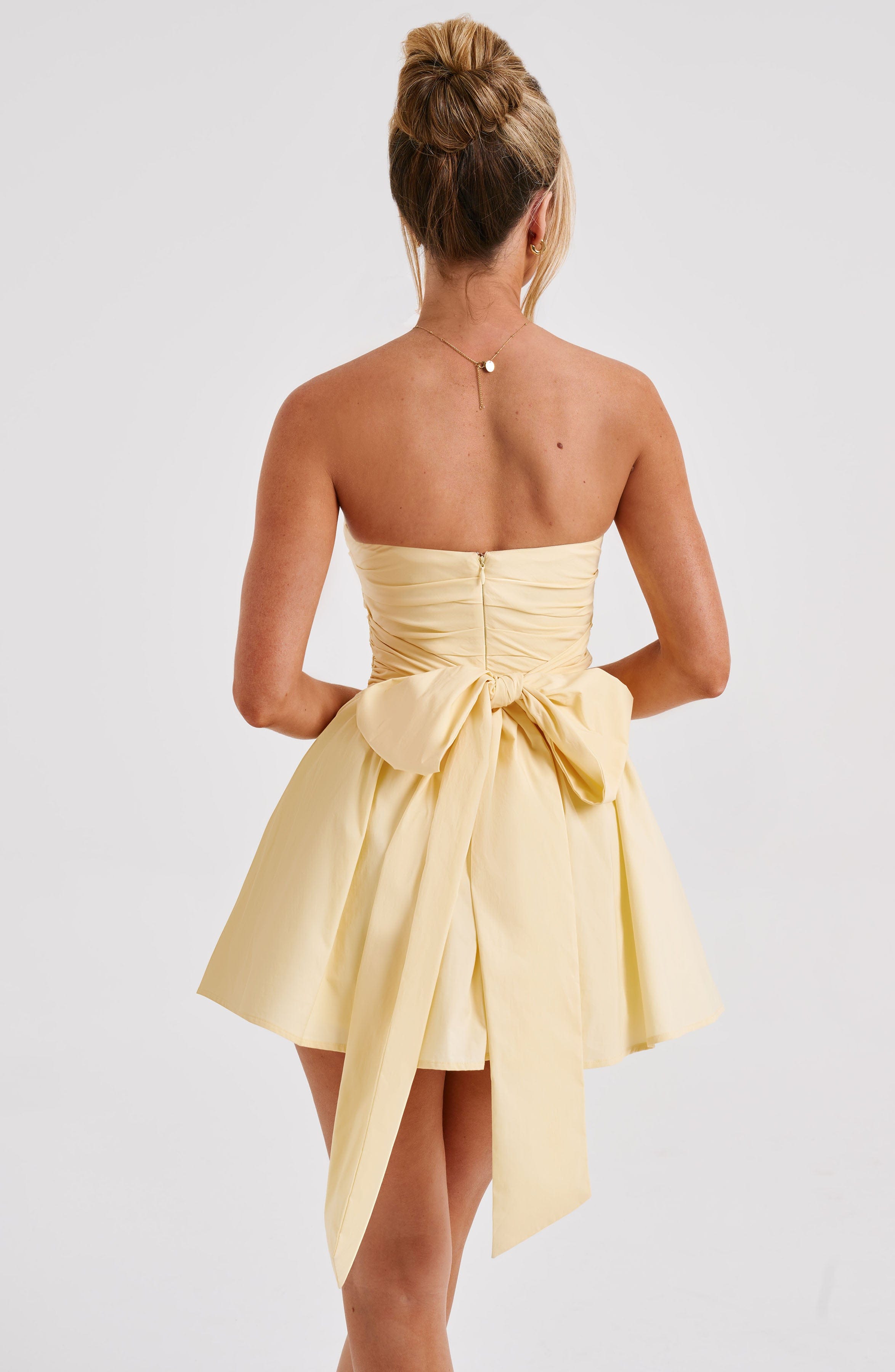 Allison Mini Dress-Lemon