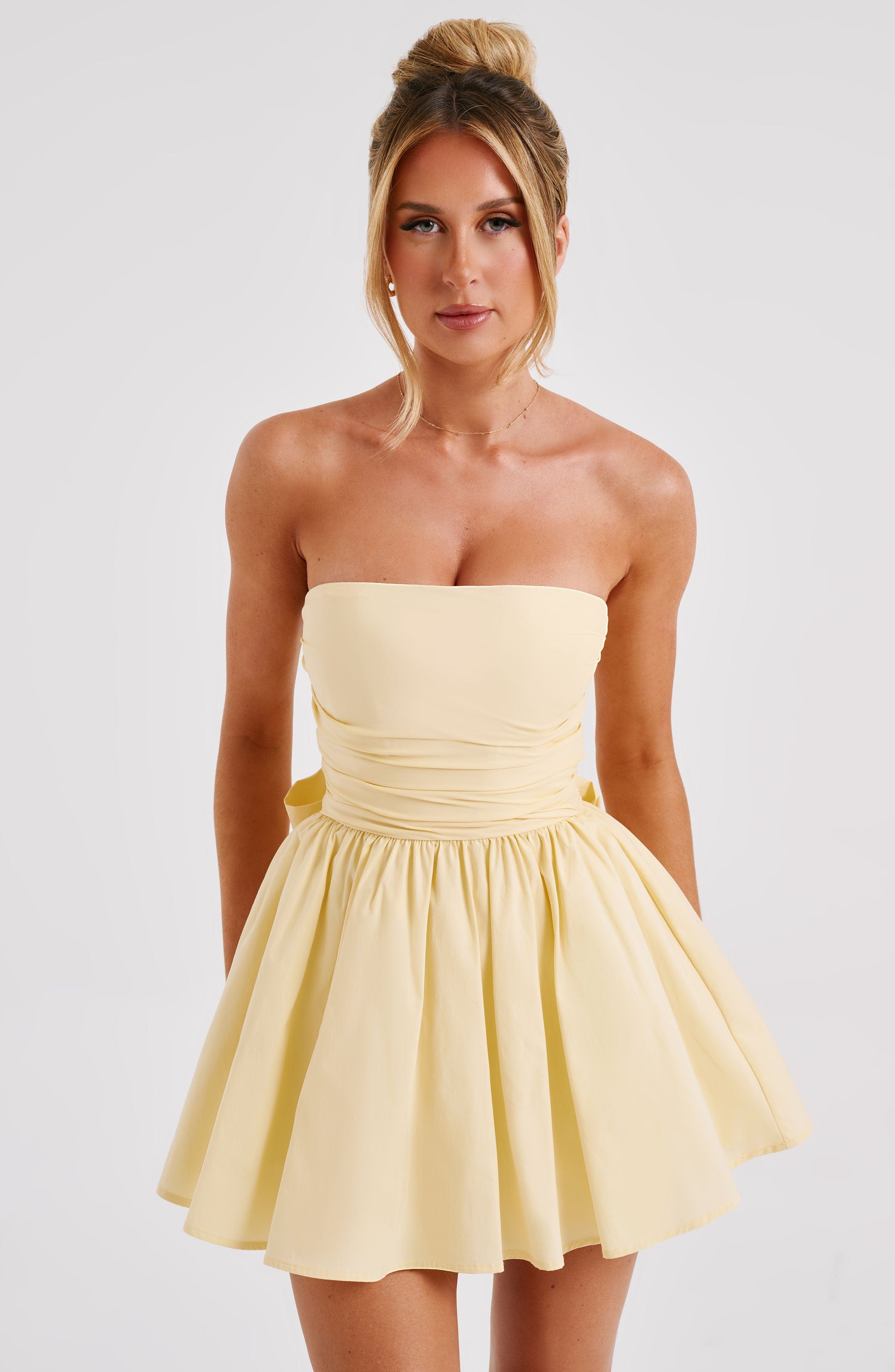 Allison Mini Dress-Lemon
