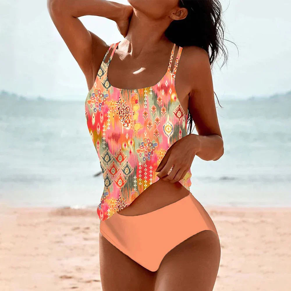 Women's Bohemian Style Two-Piece Tankini Set