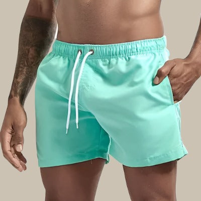 Men's Summer Swim Trunks | Featuring Drawstring and Side Pockets