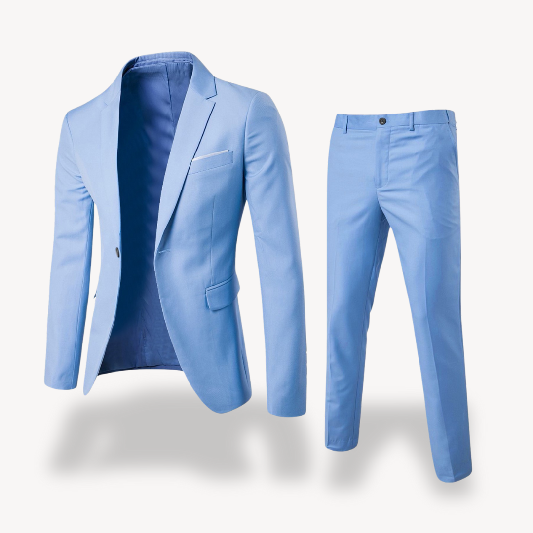 Men's Business Casual Slim Fit 2-Piece Suit | Blazer and Trousers