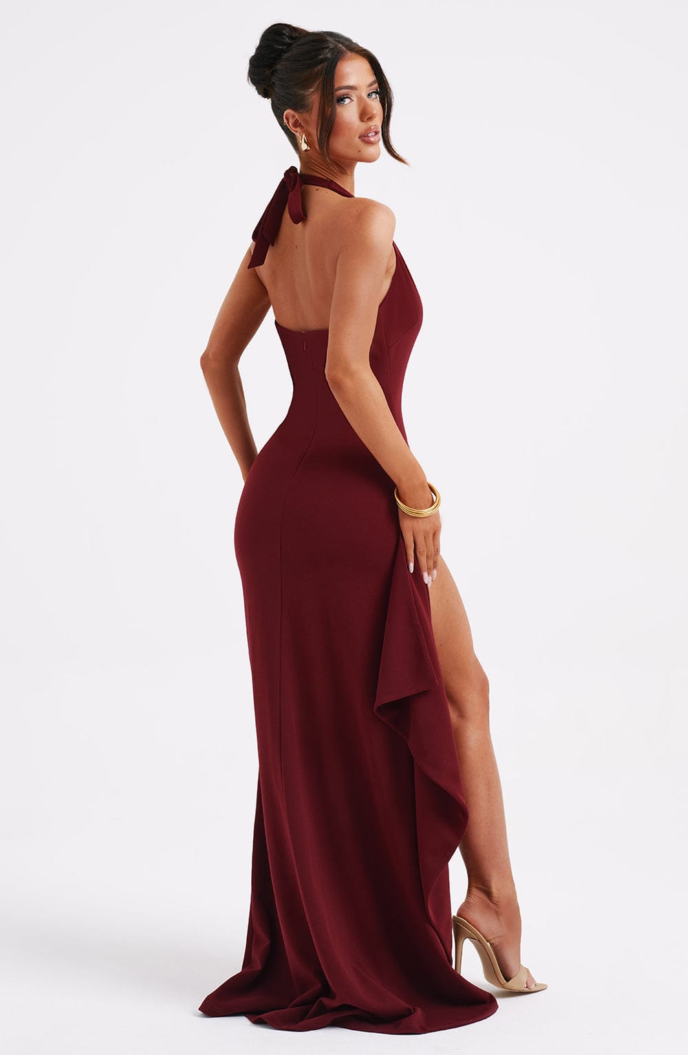 Yasmin Maxi Dress - Burgundy