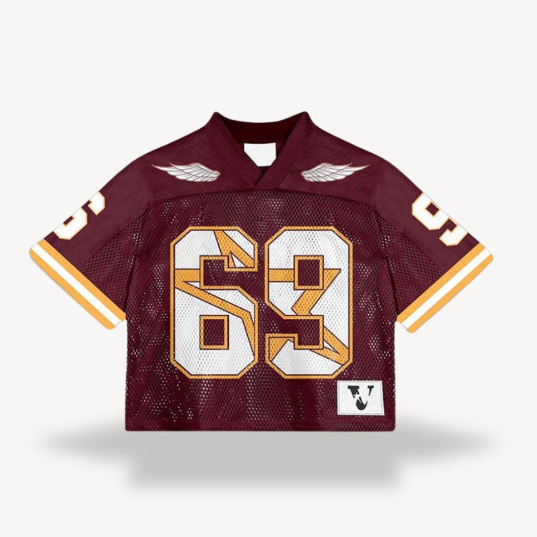 Men's Cropped Y2K Sport T-Shirt | Short Sleeve