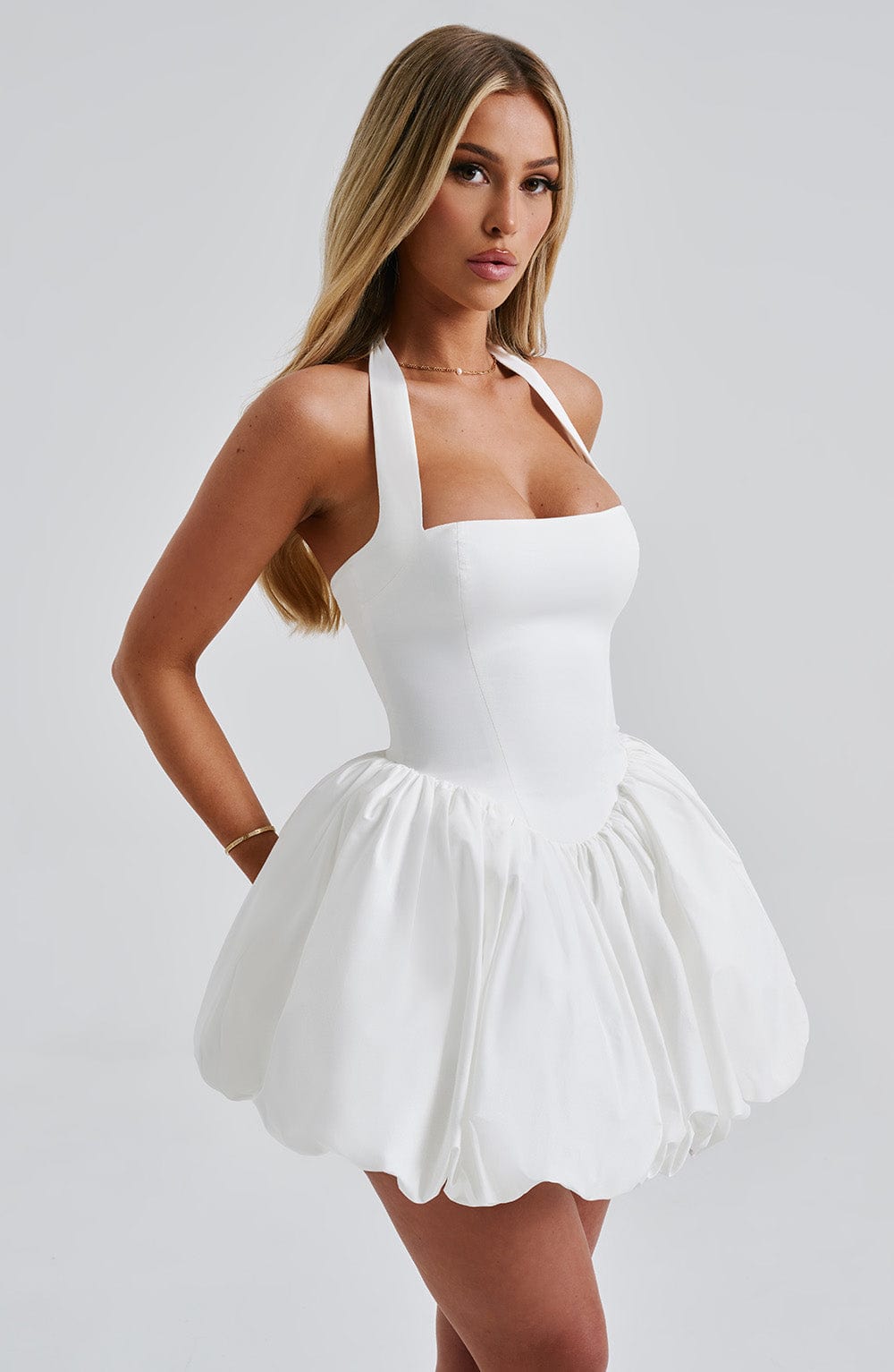 Alexa Mini Dress-Ivory