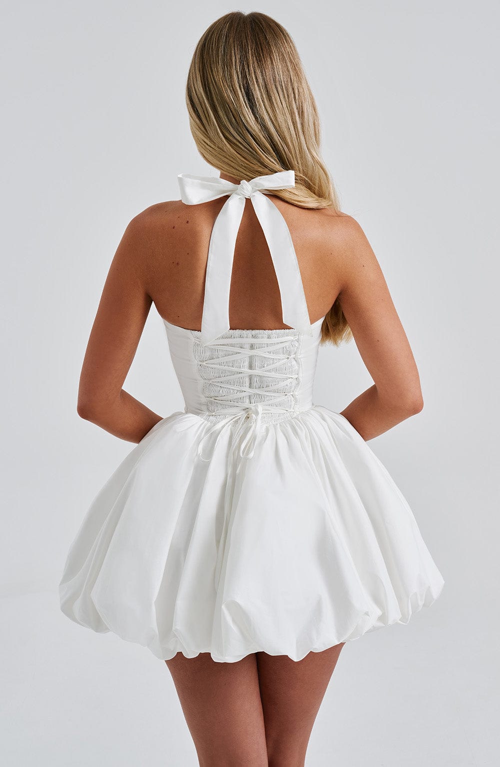 Alexa Mini Dress-Ivory