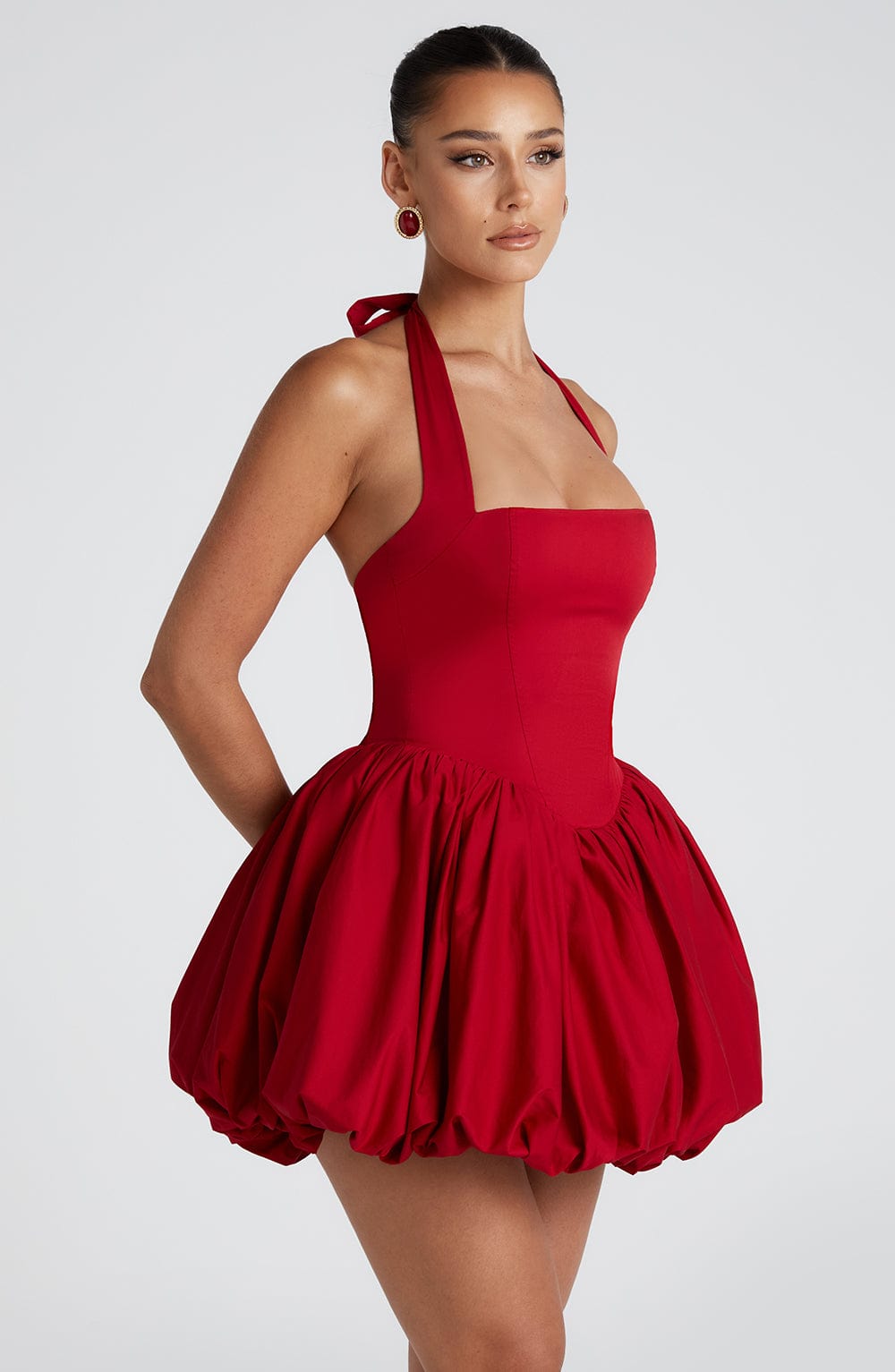 Elena Mini Dress - Red
