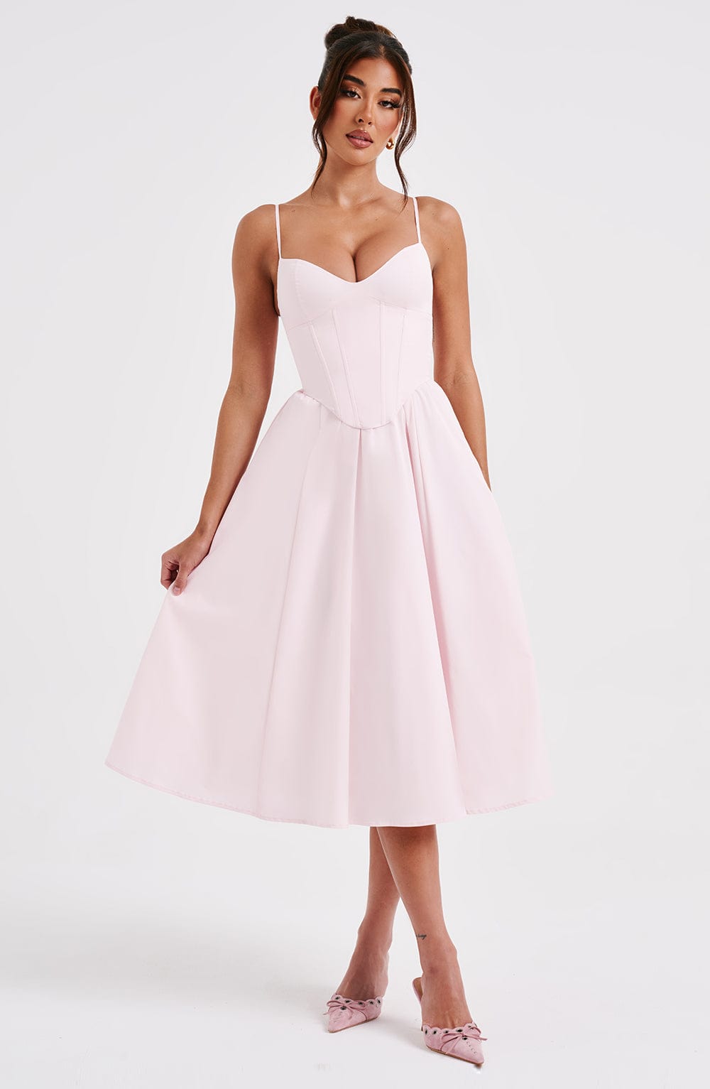 Lara Midi Dress - Blush