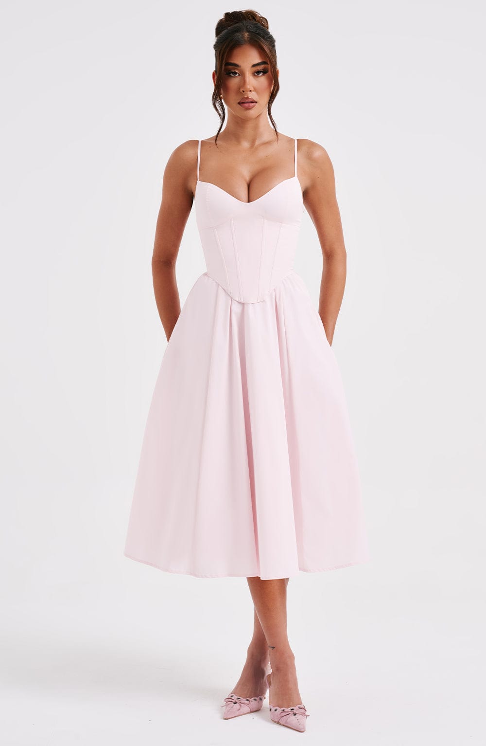 Lara Midi Dress - Blush