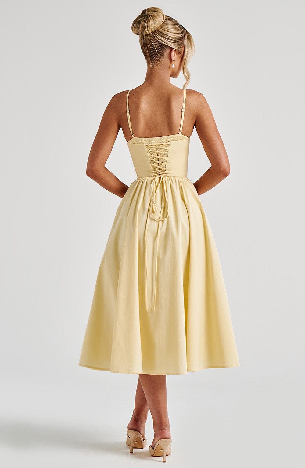 Miranda Midi Dress - Lemon