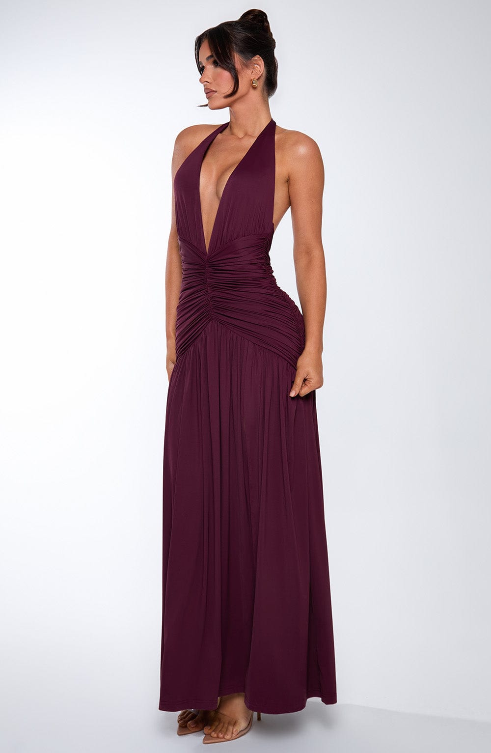 Fiorella Maxi Dress - Cherry Lacquer