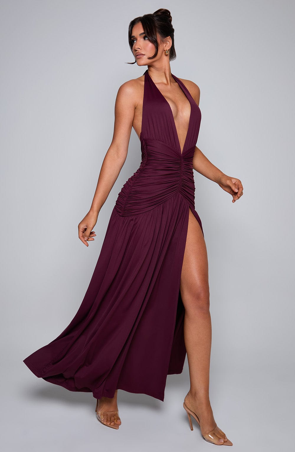 Fiorella Maxi Dress - Cherry Lacquer