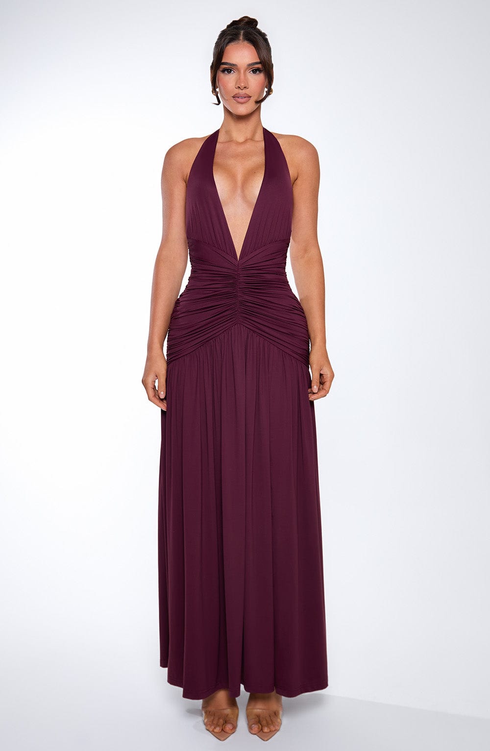 Fiorella Maxi Dress - Cherry Lacquer