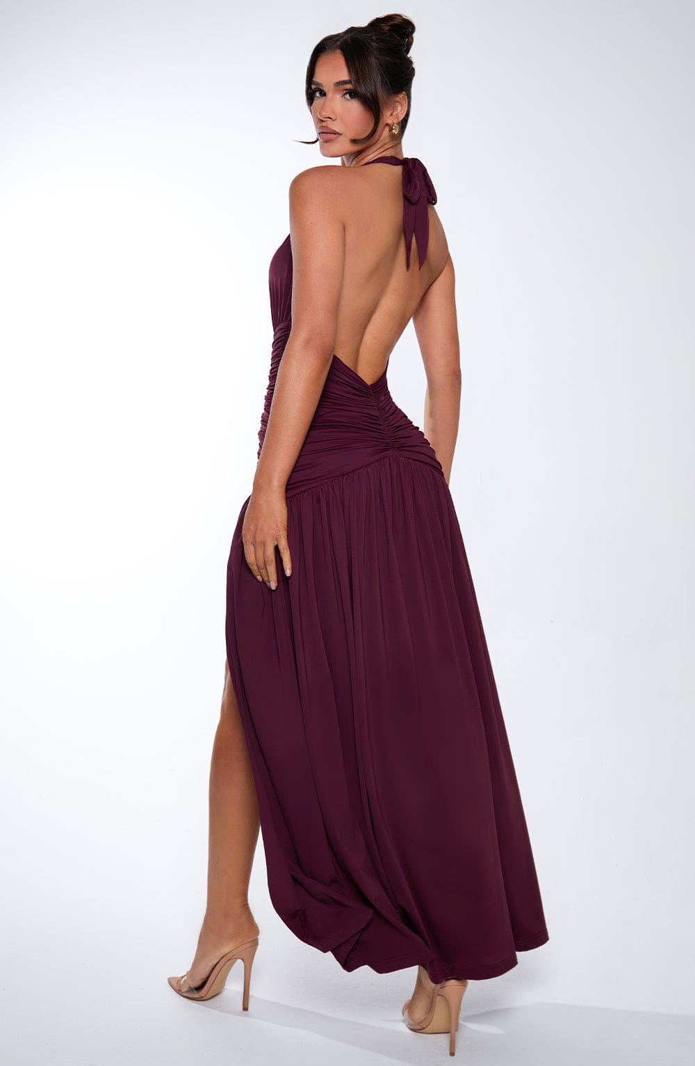 Fiorella Maxi Dress - Cherry Lacquer