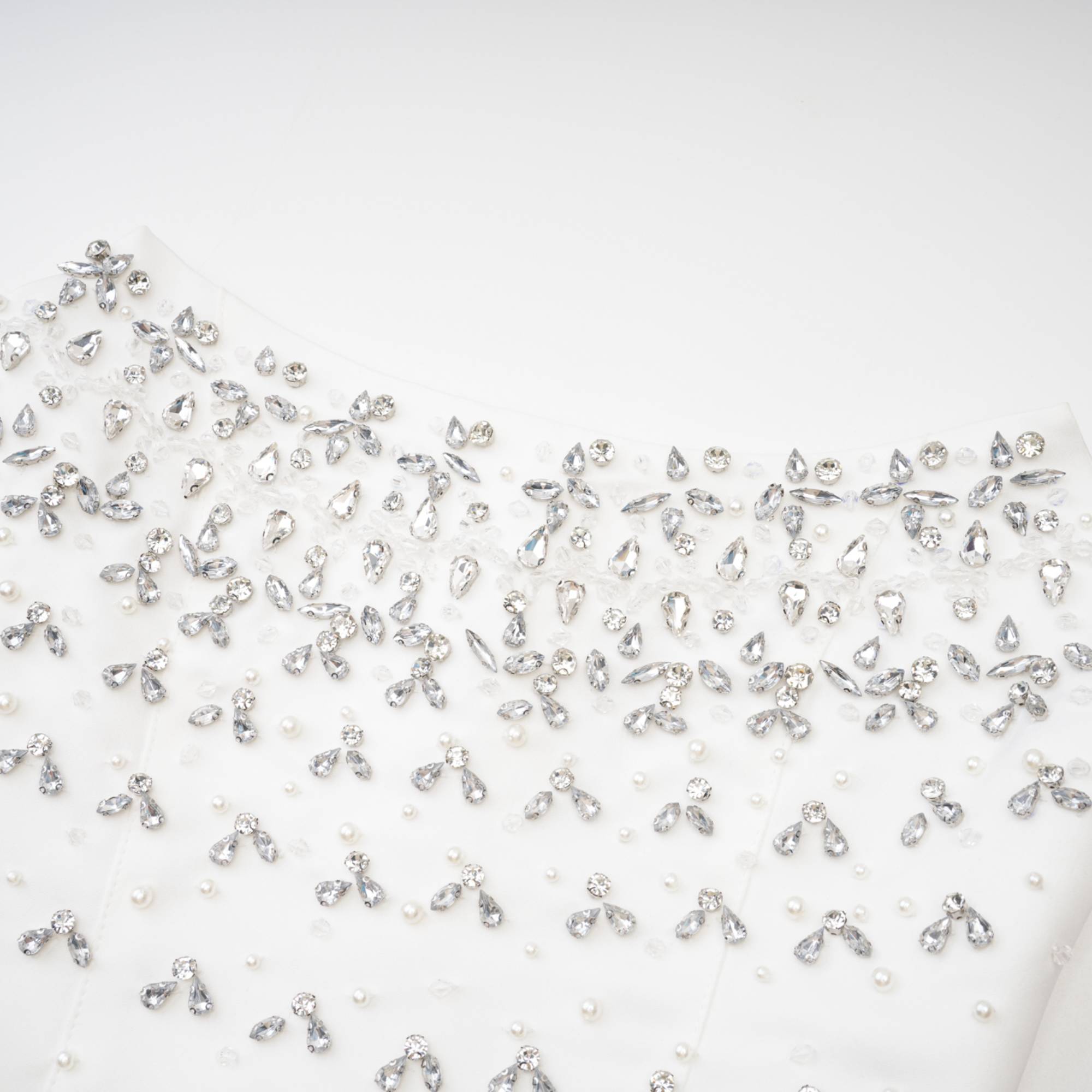 Strapless Mini Dress with Rhinestone Embellishments for Women - Arianna