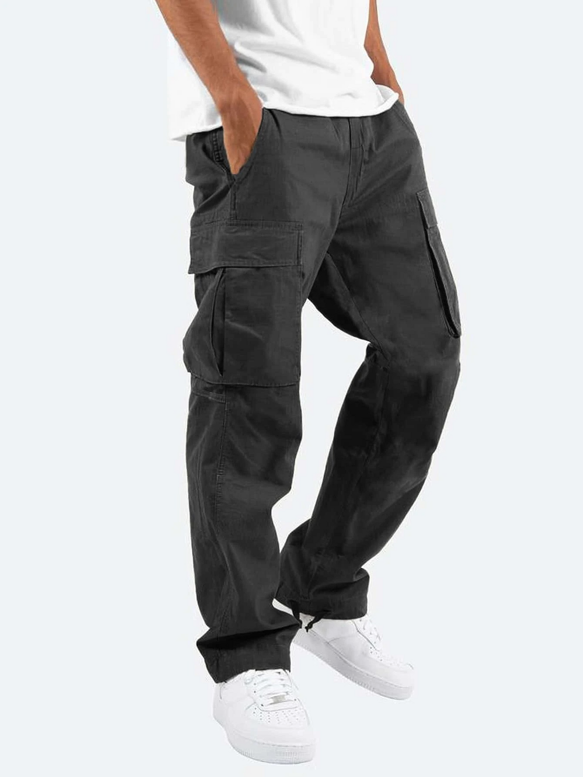Men's Multi-Pocket Utility Cargo Pants | Straight Leg
