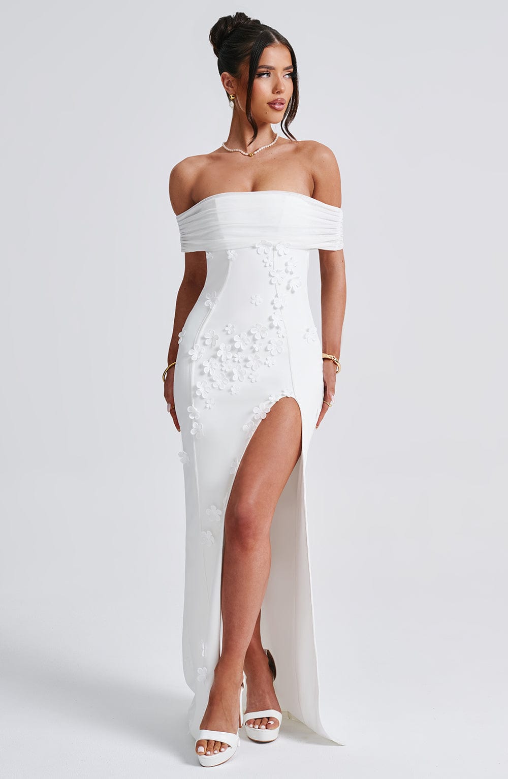 María Camila Maxi Dress-Ivory