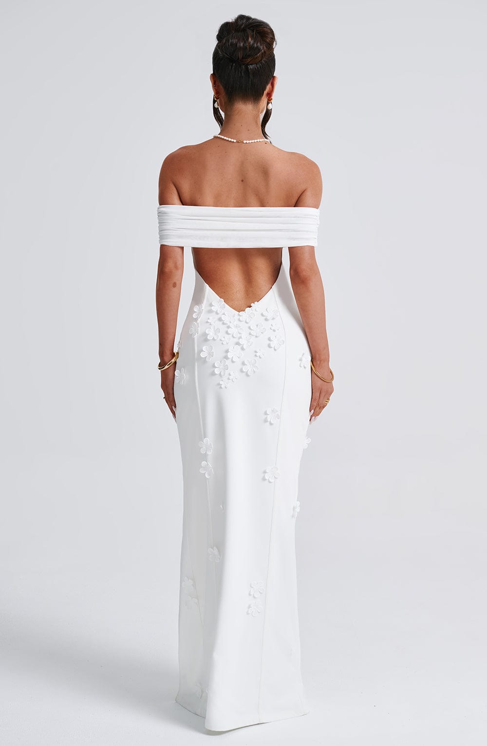 María Camila Maxi Dress-Ivory