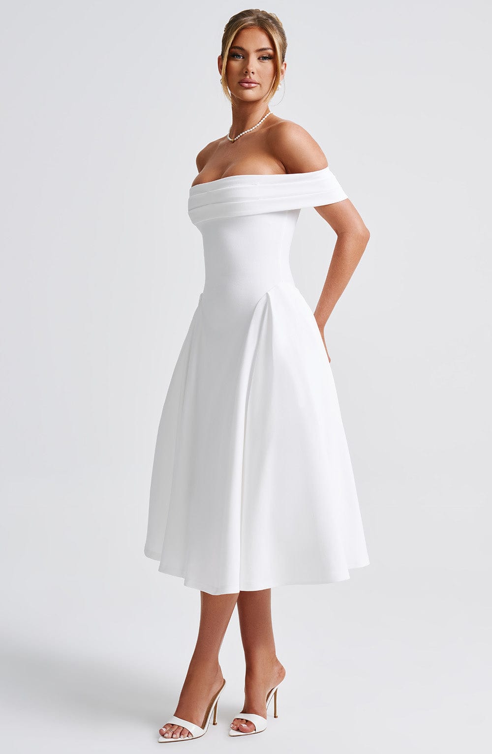 Rafaella Midi Dress - White