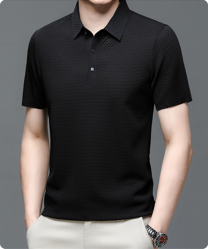Men's Short Sleeve Structured Polo Shirt | Professional Casual Wear