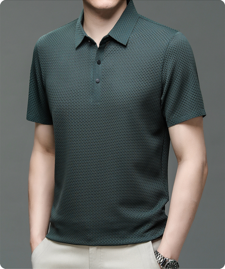 Men's Short Sleeve Structured Polo Shirt | Professional Casual Wear