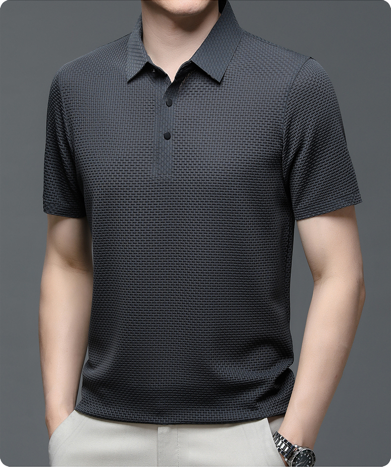 Men's Short Sleeve Structured Polo Shirt | Professional Casual Wear