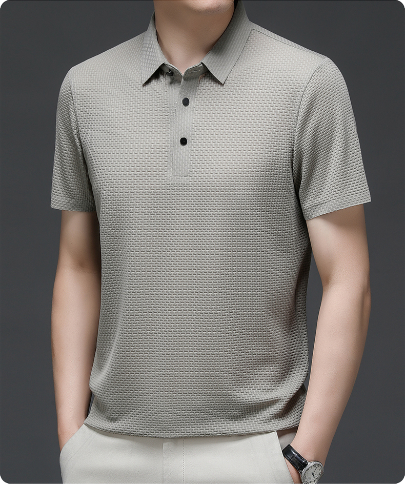 Men's Short Sleeve Structured Polo Shirt | Professional Casual Wear