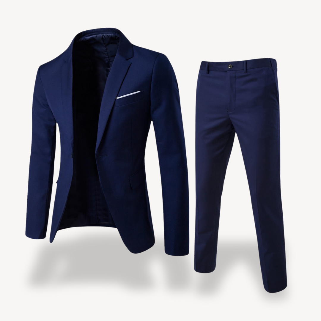 Men's Business Casual Slim Fit 2-Piece Suit | Blazer and Trousers