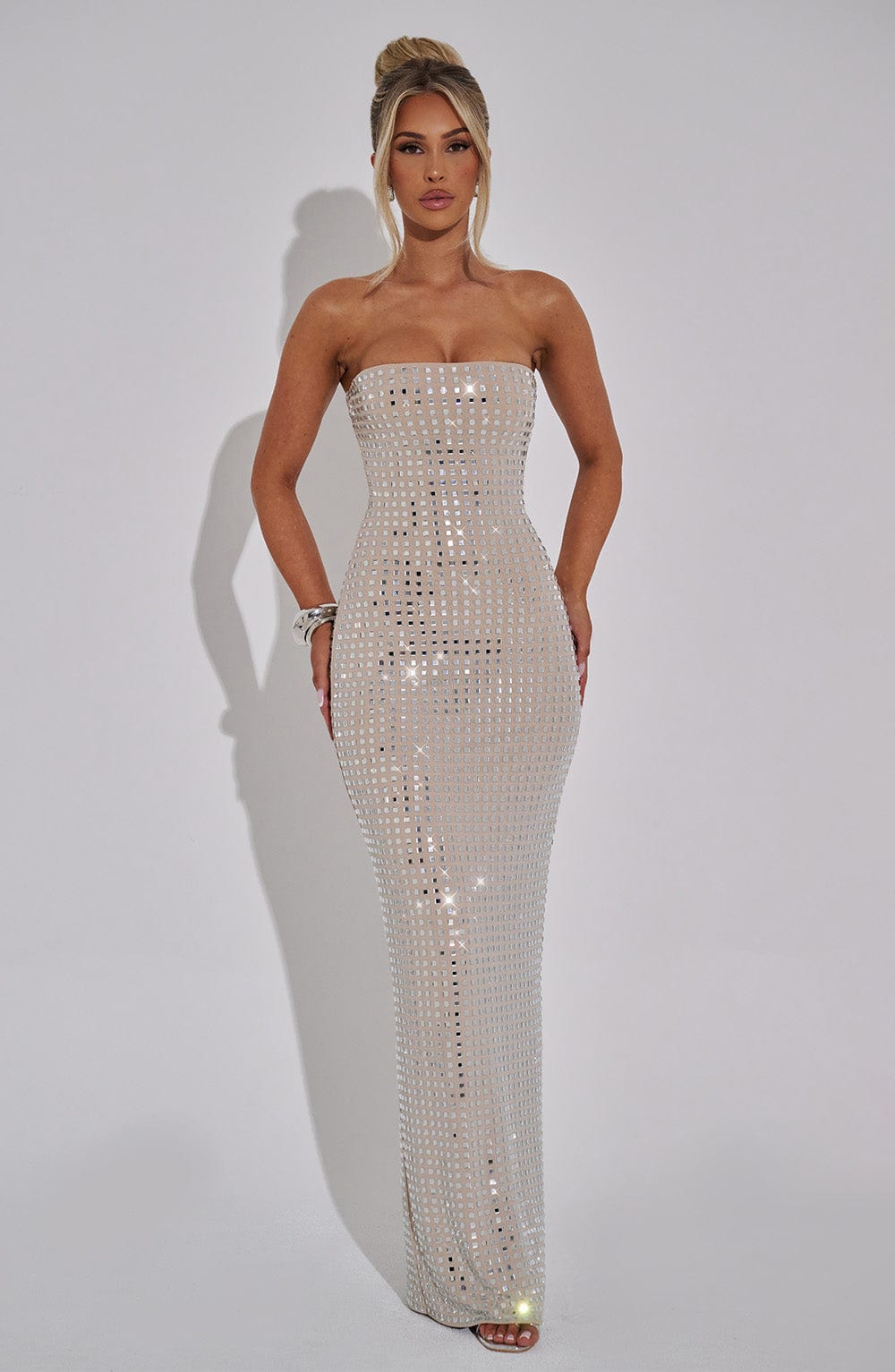Josefina Maxi Dress-Nude