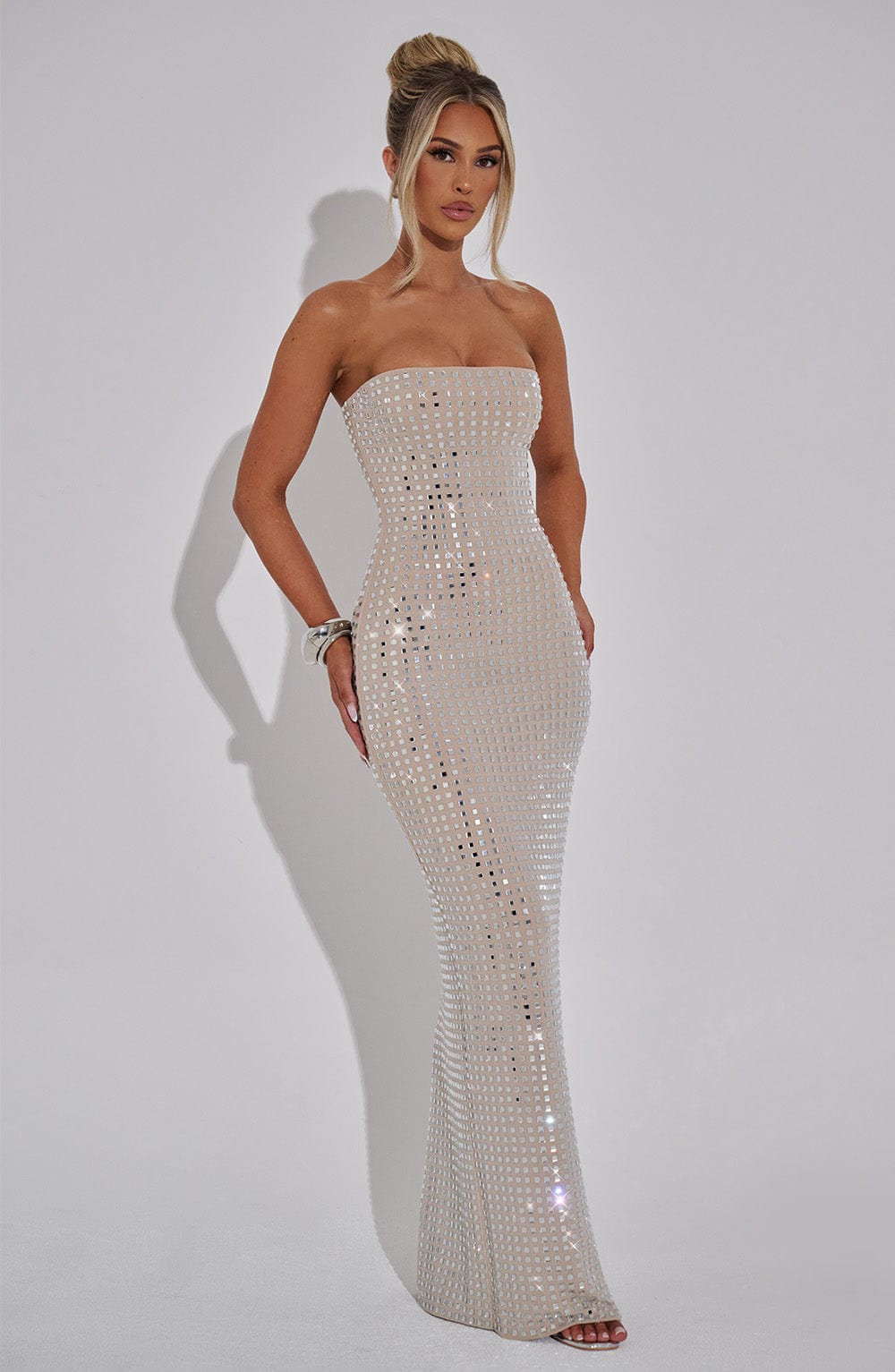 Josefina Maxi Dress-Nude