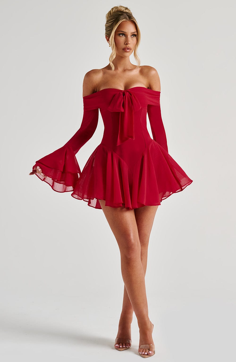 Romina Playsuit - Red