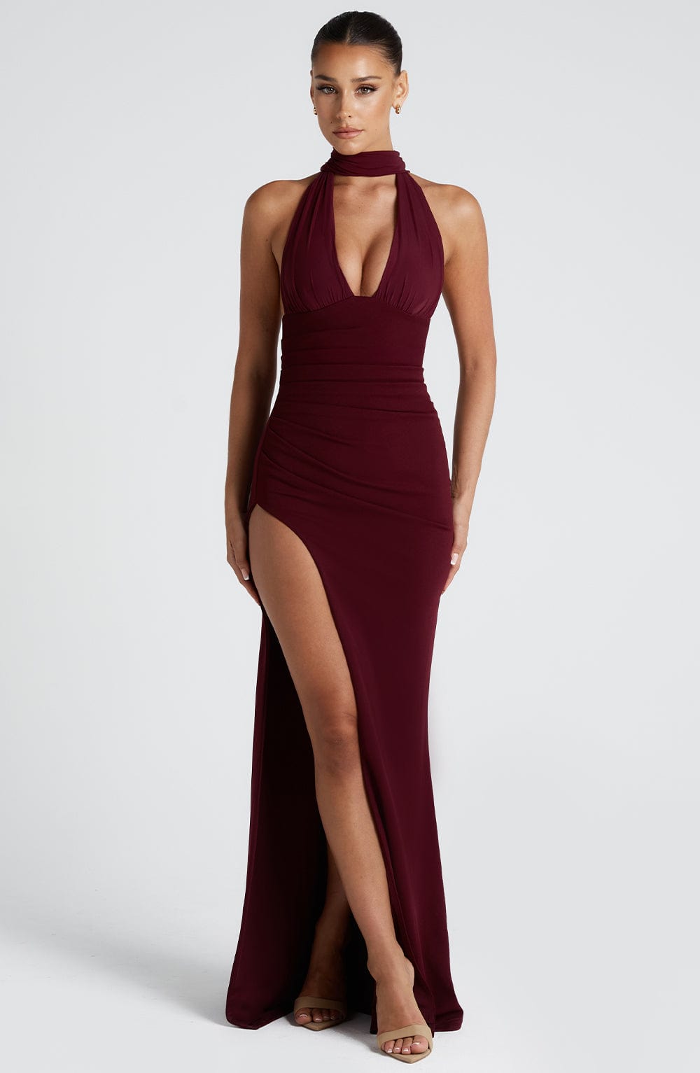 Ariadna Maxi Dress - Cherry Lacquer